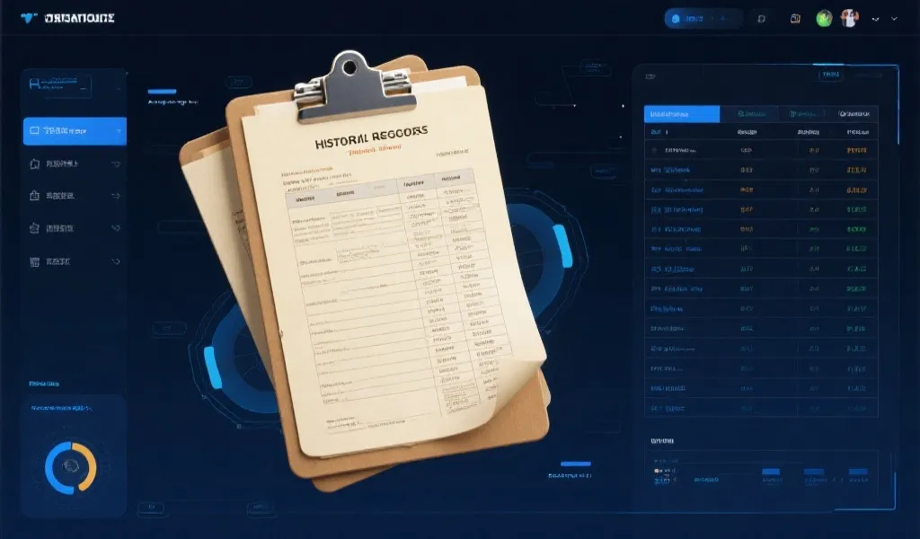 历史数据归档与检索界面